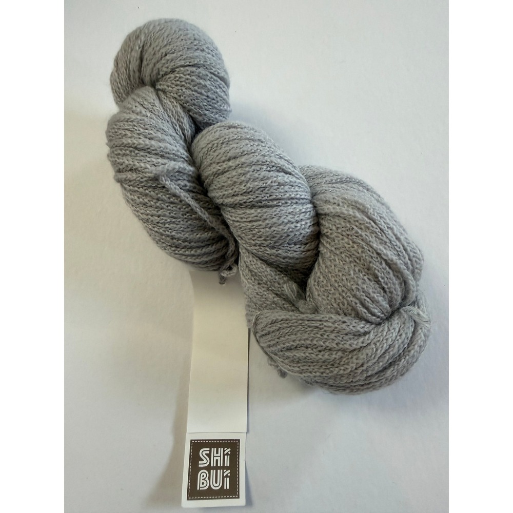 New Shibui Maai Yarn 50g Ash Gray Alpaca Merino Wool DK Chainette Discontinued